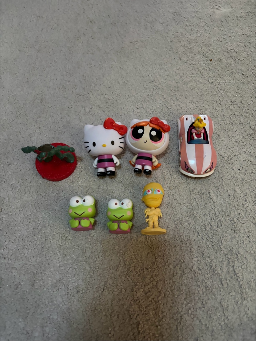 Sanrio Hello Kitty & Powerpuff Girls Pink Figure Bundle - Cute Kids Toys